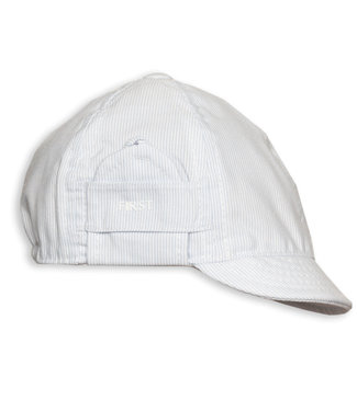 First First - Lightblue Striped Boys Cap Sport