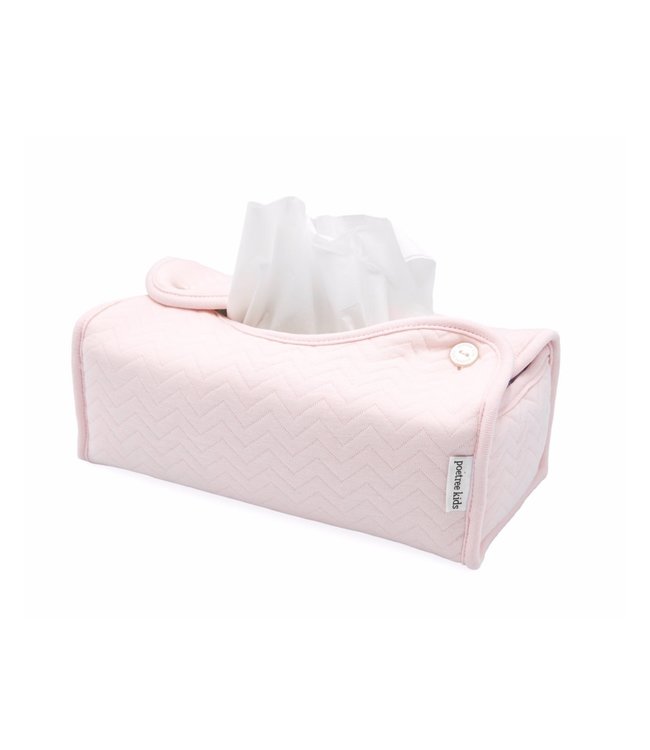 Poetree Kids Poetree Kids - Tissue box hoes - Chevron Light Pink