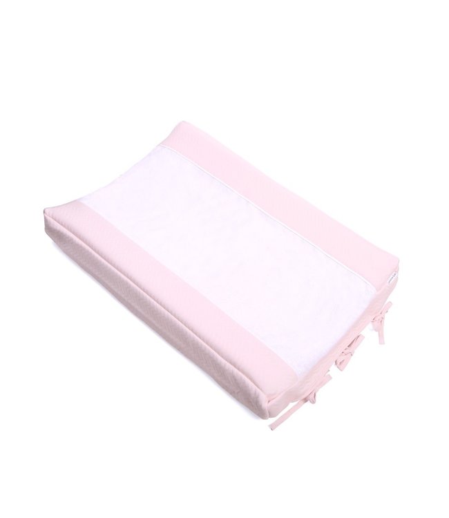 Poetree Kids Poetree Kids - Aankleedkussenhoes - Chevron Light Pink