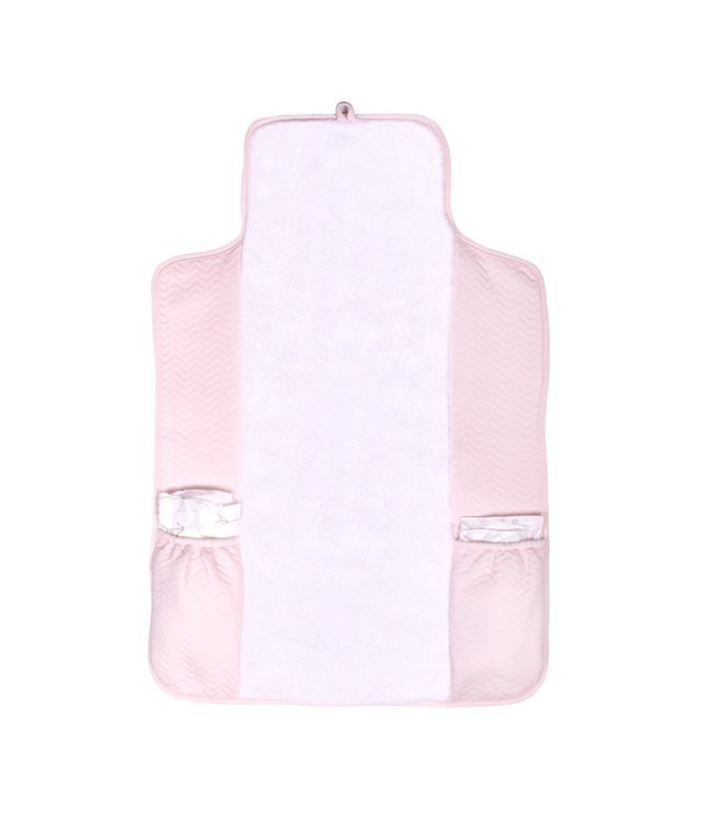 Poetree Kids Poetree Kids - Verschoonmatje voor onderweg - Chevron Light Pink