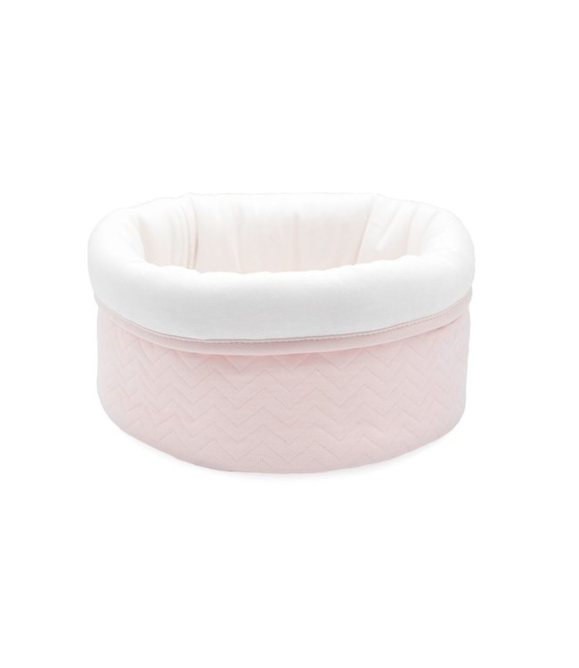 Poetree Kids Poetree Kids - Commode mandje - Chevron Light Pink