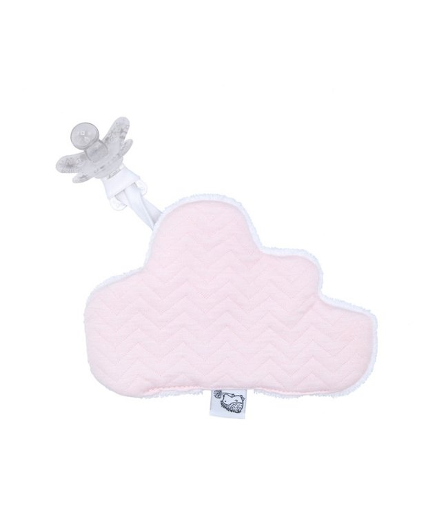 Poetree Kids Poetree Kids - Speendoekje Cloud  - Chevron Light Pink