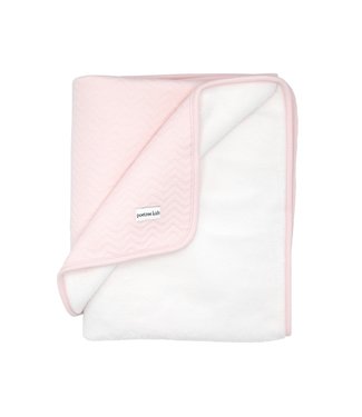 Poetree Kids Poetree Kids - Ledikant deken 100x135cm - Chevron Light Pink