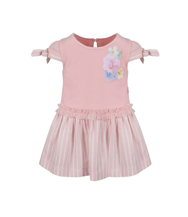 Lapin House Lapin House - Jurk Met Strikjes Op Schouder - Roze