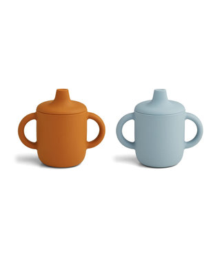 Liewood Liewood - Neil Cup 2-Pack - Mustard/Sea Blue Mix