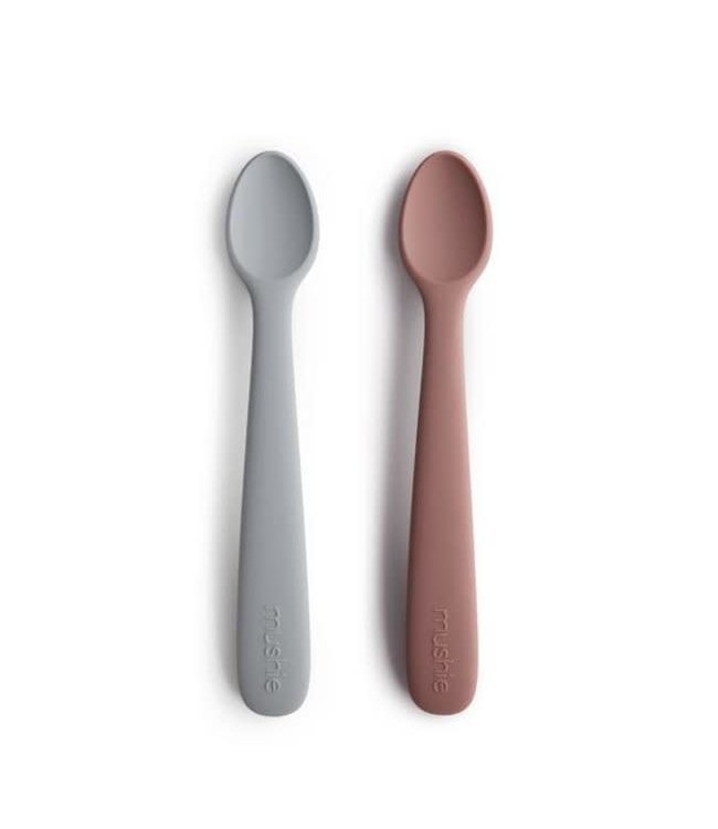 Mushie Mushie - Baby Spoon - Stone/Cloudy Mauve