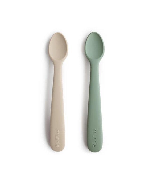 Mushie Mushie - Baby Spoon - Cambridge Blue/Shifting Sand