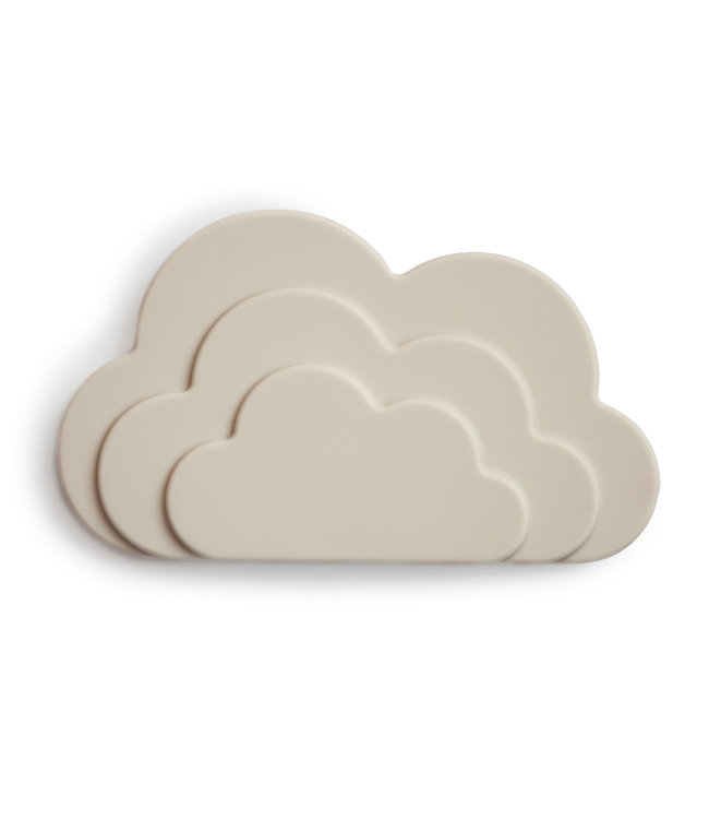 Mushie Mushie - Teether Cloud -  Gray