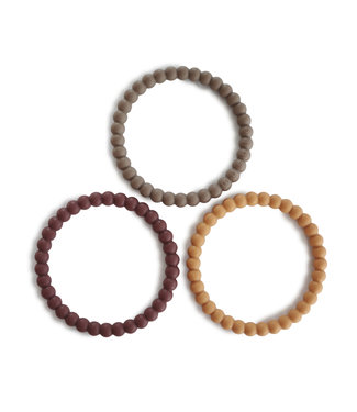 Mushie Mushie - Silicone Bracelet(3Pack)Berry/Marigold/Khaki