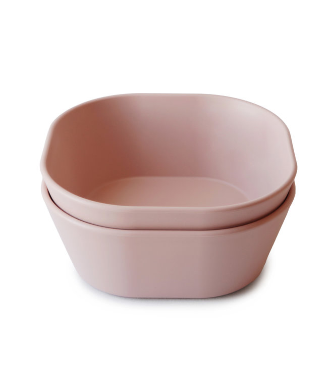 Mushie Mushie - Bowls Square - Blush (2 Pcs)