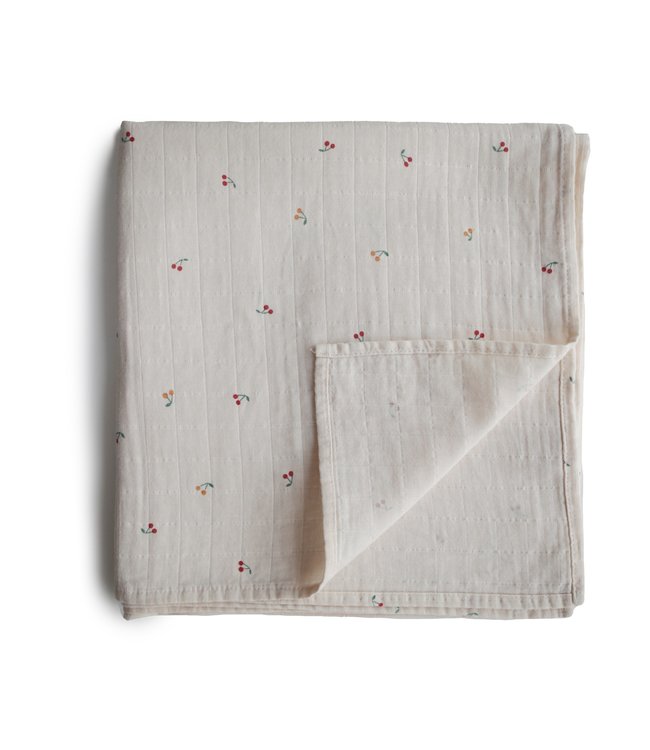 Mushie Mushie - Swaddle - Cherries