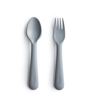 Mushie Mushie - Fork & Spoon - Cloud