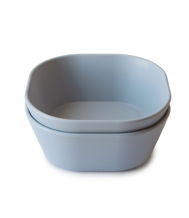 Mushie Mushie - Bowls Square - Cloud (2 Pcs)