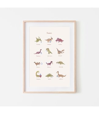 Mushie Mushie - Poster Large - Dinosaurs
