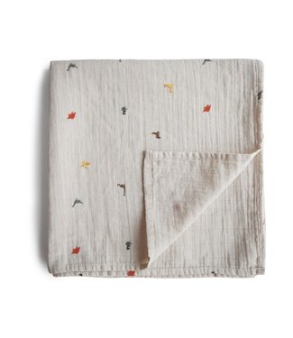 Mushie Mushie - Swaddle - Dino  - 120Cm X 120Cm