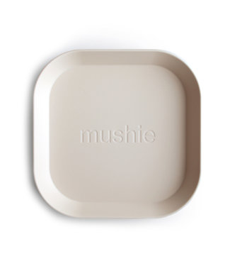 Mushie Mushie - Plates Square - Ivory (2 Pcs)