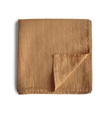 Mushie Mushie - Swaddle - Fall Yellow - 120Cm X 120Cm