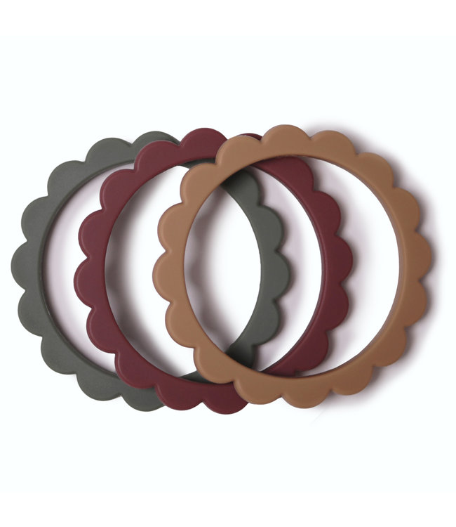 Mushie Mushie - Flower Bracelet(3Pack) Dried Thyme/Nat./Berry