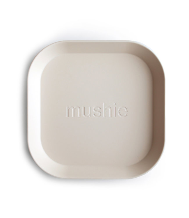Mushie Mushie - Plates Square - Ivory (2 Pcs)