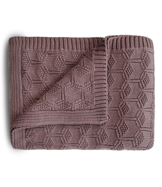 Mushie Mushie - Blanket - Honeycomb Desert Rose