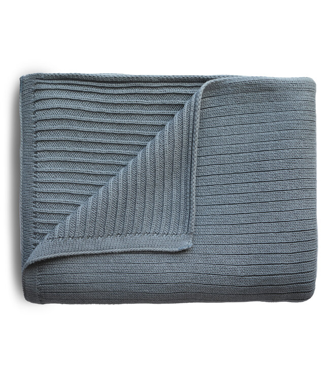 Mushie Mushie - Blanket - Ribbed Smoke