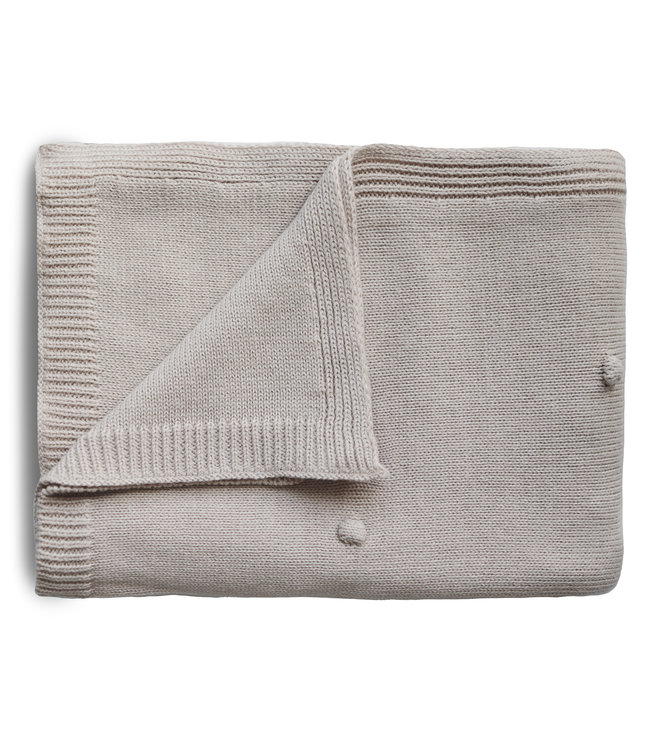 Mushie Mushie - Blanket - Textured Dots Off White Melange
