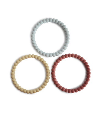 Mushie Mushie - Silicone Bracelet(3Pack)Mellow/Terracotta/Periw