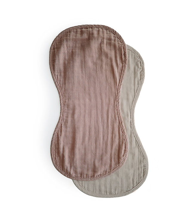 Mushie Mushie - Burp Cloth - Natural/Fog