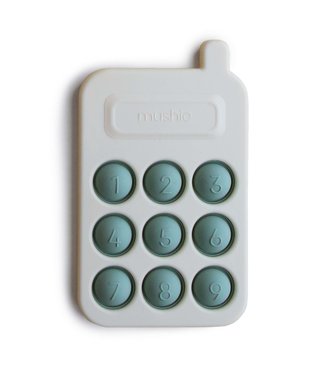 Mushie Mushie - Press Toy Phone - Cambridge Blue