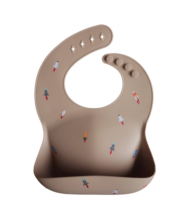Mushie Mushie - Silicone Bibs - Rocket