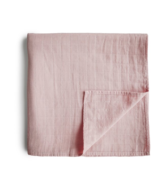 Mushie Mushie - Swaddle - Rose Vanilla - 120Cm X 120Cm