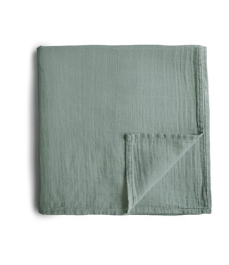 Mushie Mushie - Swaddle - Roman Green - 120Cm X 120Cm
