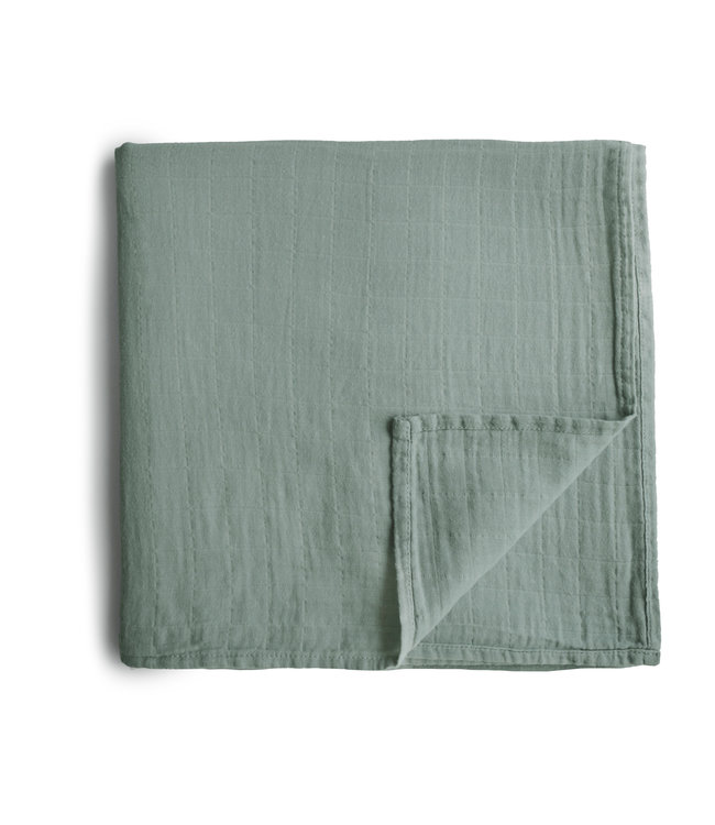 Mushie Mushie - Swaddle - Roman Green - 120Cm X 120Cm