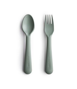 Mushie Mushie - Fork & Spoon - Sage