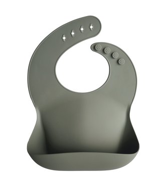 Mushie Mushie - Silicone Bib - Silver Sage