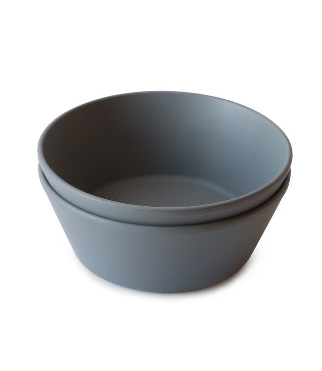 Mushie Mushie - Bowls Round - Smoke (2 Pcs)