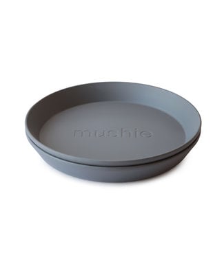 Mushie Mushie - Plates Round - Smoke (2 Pcs)