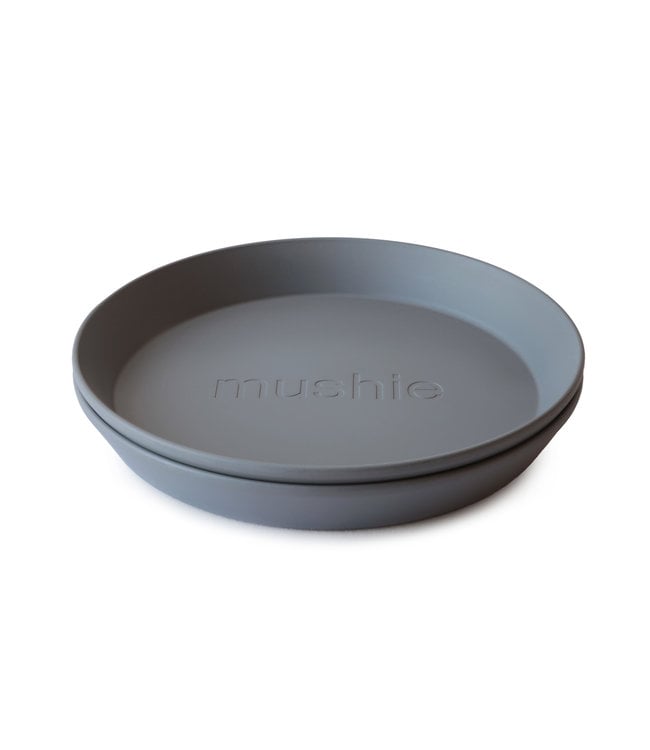 Mushie Mushie - Plates Round - Smoke (2 Pcs)
