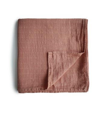 Mushie Mushie - Swaddle - Tawny Birch - 120Cm X 120Cm