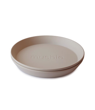 Mushie Mushie - Plates Round - Vanilla (2 Pcs)