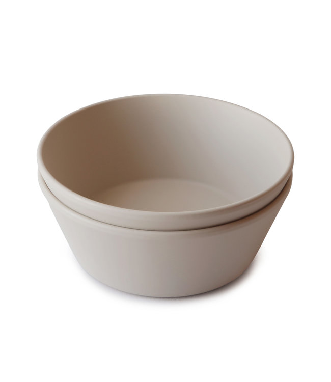 Mushie Mushie - Bowls Round - Vanila (2 Pcs)
