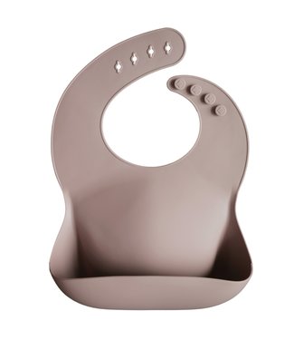 Mushie Mushie - Silicone Bibs - Warm Taupe