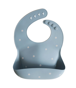 Mushie Mushie - Silicone Bibs - White Daisy
