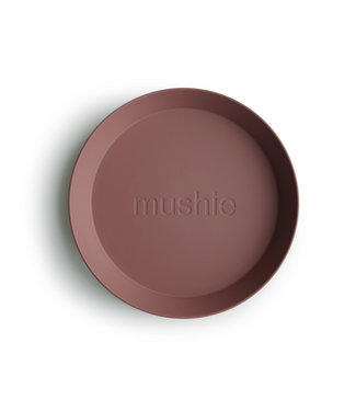 Mushie Mushie - Plates Round - Woodchuck (2 Pcs)