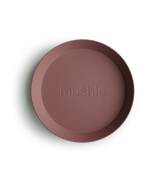 Mushie Mushie - Plates Round - Woodchuck (2 Pcs)
