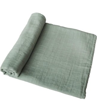 Mushie Mushie - Swaddle - Sage - 120Cm X 120Cm