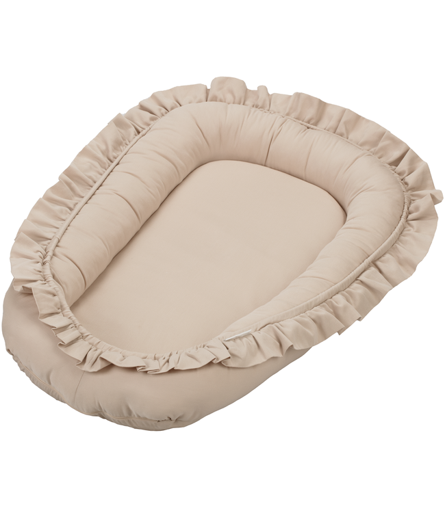 Cotton & Sweets Cotton & Sweets - Baby nest SG with ruffles Nude