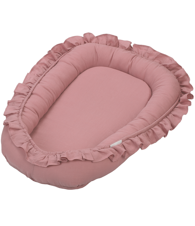 Cotton & Sweets Cotton & Sweets - Baby nest with ruffles Blush