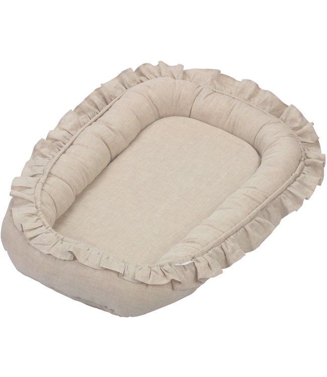 Cotton & Sweets Cotton & Sweets - Baby nest with ruffles Pure Nature Natural