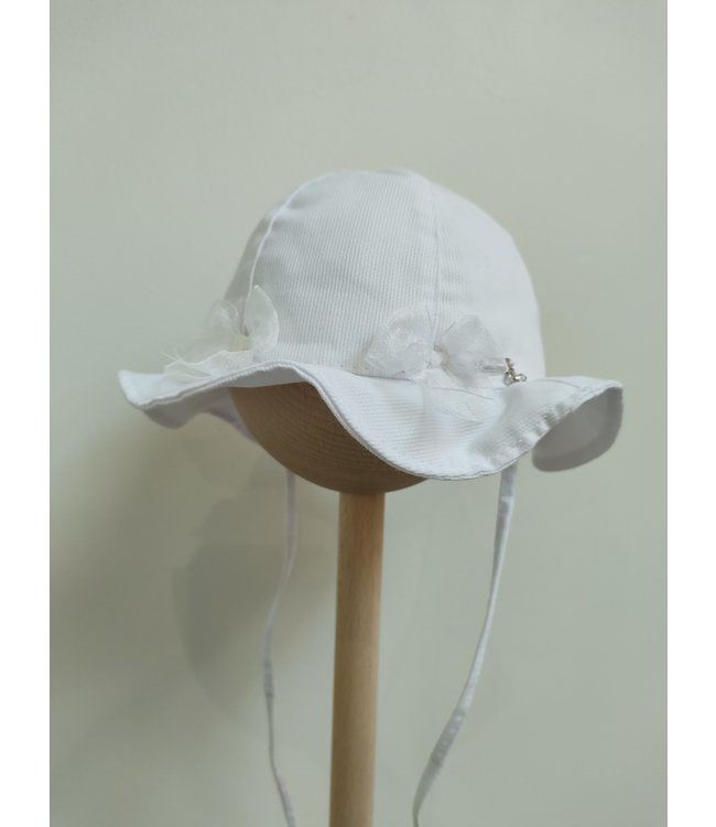 Il trenino Il Trenino - Zonnehoedje Wit Met Bloemen